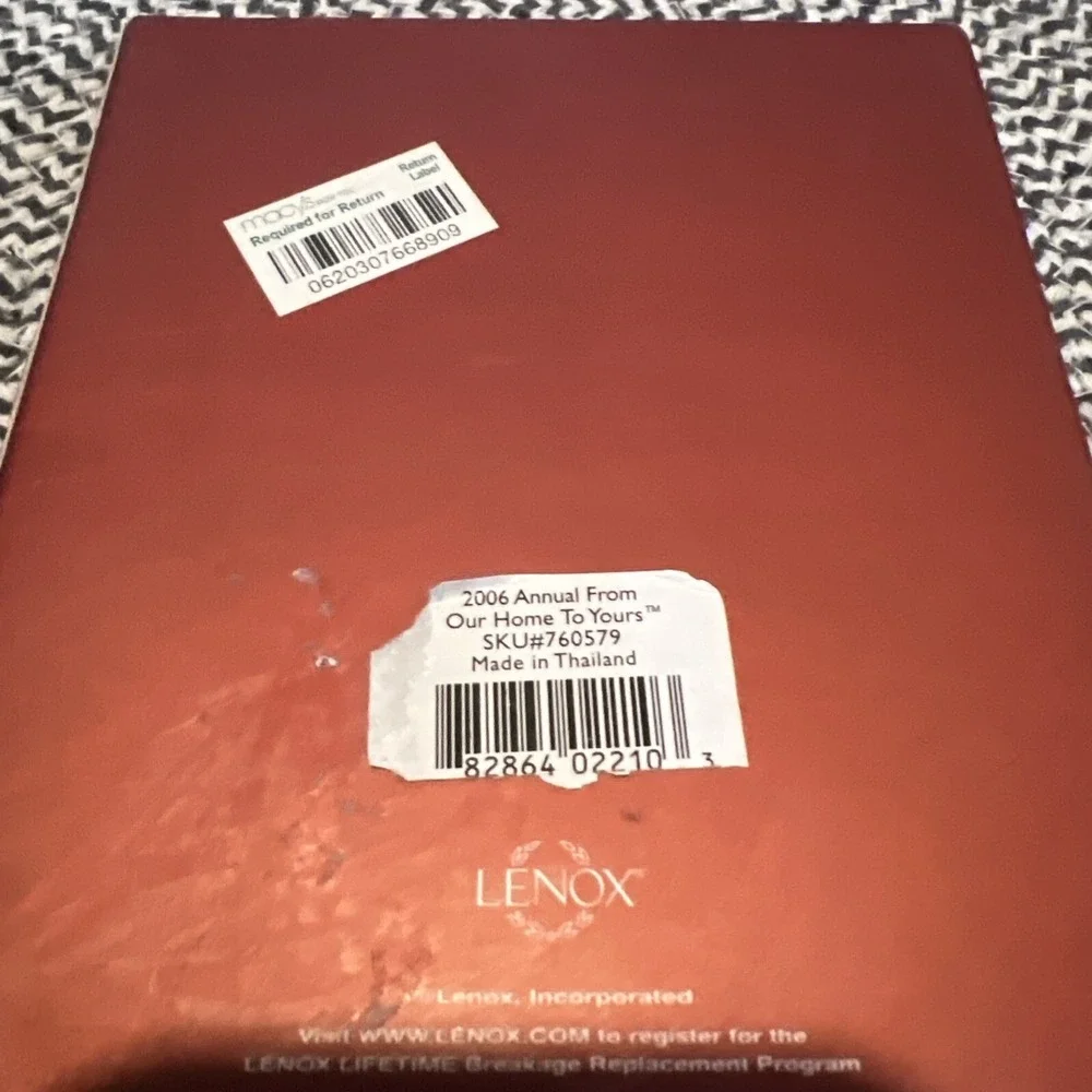 Lenox From Our Home To Yours 2007 Christmas Wreath Holiday Gift Ornament New